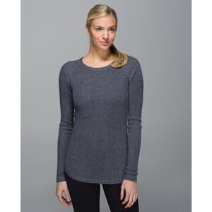 Lululemon Cabin Yogi Long Sleeve Cashmere Blend Sweater in Heathered Grey size 2
